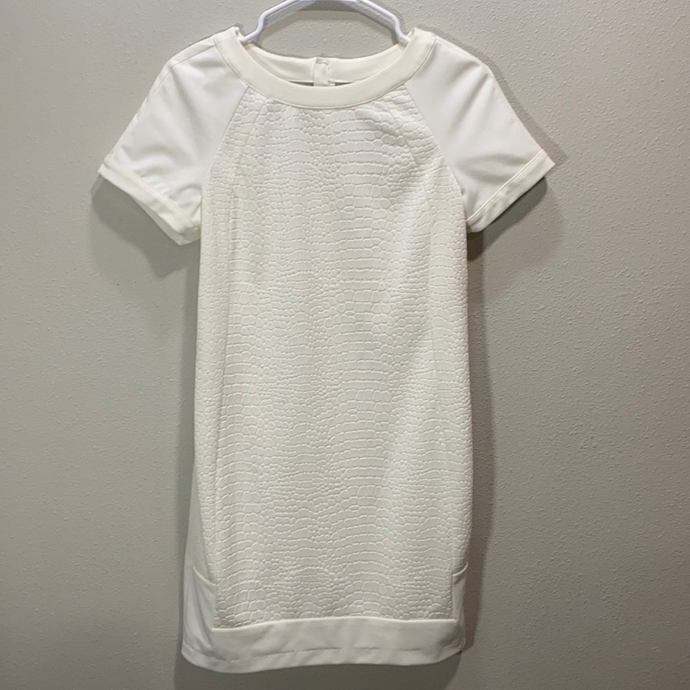 Julia Jordan white scuba dress